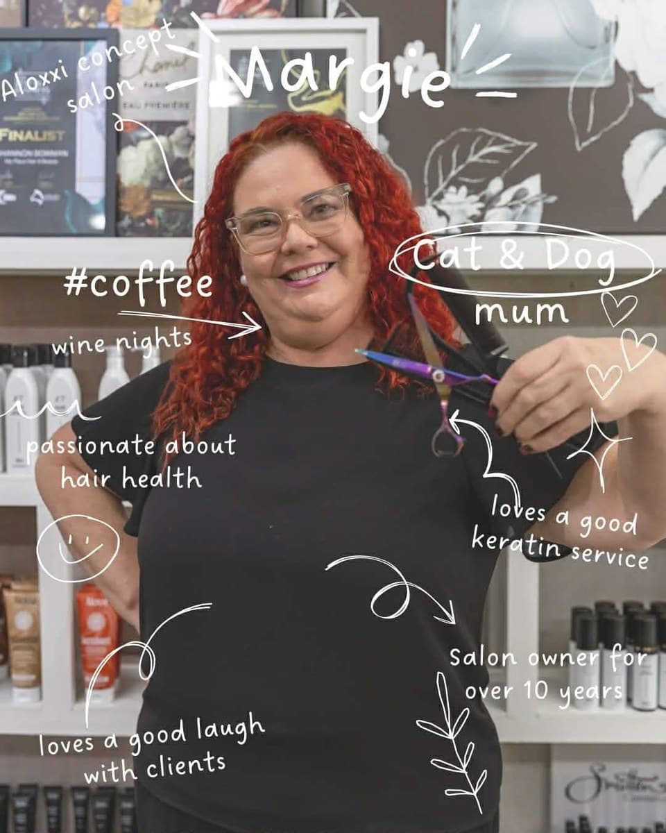 Margie, founder of My Place Hair & Beauty